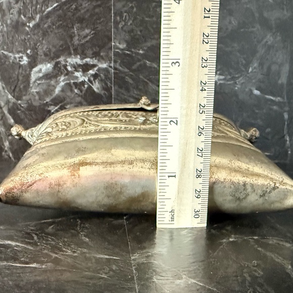 ARTISTIC Brass Pillow Clutch - Picture 4 of 13